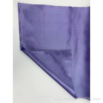100% Polyester Purple Color Bright Surface Fabric